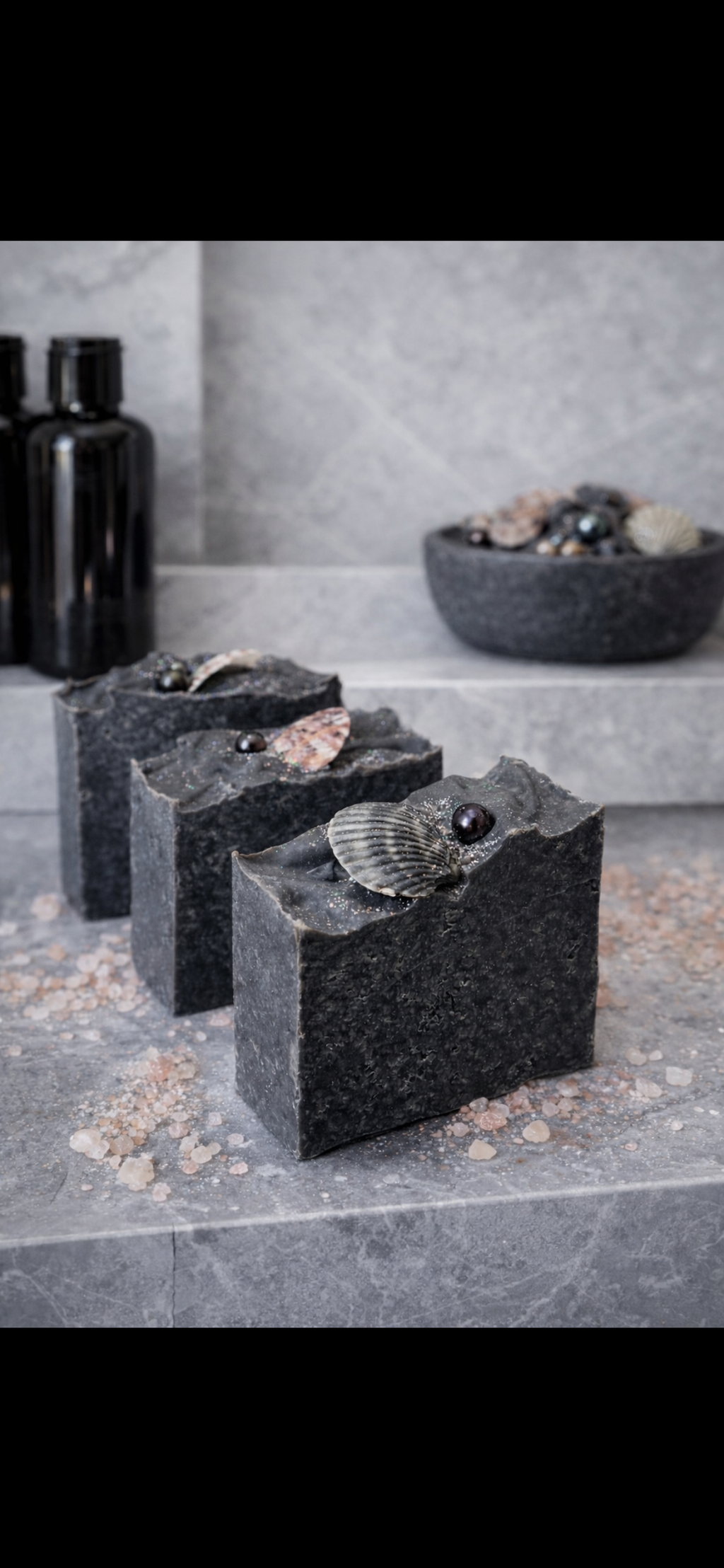 Black Pearl + Pink Salt Luxury Soap